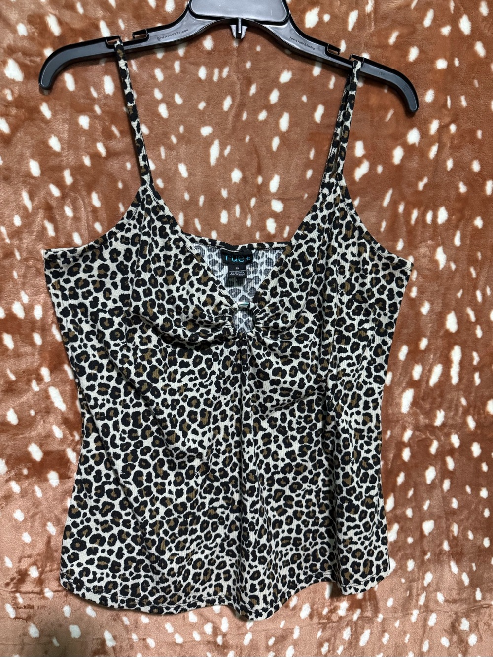 Rue21 Leopard Print Spaghetti Strap Cami in Beige, Brown, Black